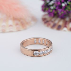 High Quality <b>925</b> Sterling <b>Silver</b> Luxury Design D Color Vvs Moissanite Engagement Wedding Gift <b>Ring</b> Rose Gold for Certified - Product Image 4