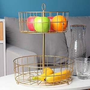 Kitchen Fruit Ware <b>Basket</b> Most Attractive Home Hotel Table Fruits <b>Basket</b> Gold Plated Best Price <b>Large</b> <b>Basket</b> By A.Z Handicrafts - Product Image 2