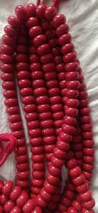Large Chunky <b>Red</b> Glass Beads for Jewelry Making, Trade Beads for Necklaces, <b>Bracelets</b> & Tribal Style Designs - Product Image 5