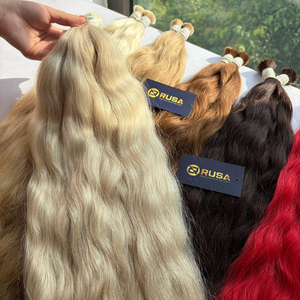 Extensiones de cabello vietnamitas al por mayor, textura ondulada y longitudes de 10 a 34 pulgadas, súper doble densidad. - Product Image 1