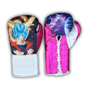 Gants de boxe personnalisés « No Boxing No Life » en cuir de vachette, design par sublimation, pour sparring et combat, durables, respirants, à lacets - Product Image 5
