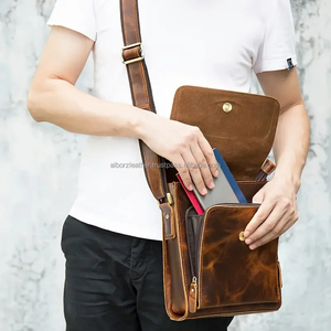 Genuine Leather Crossbody <b>Bag</b> Vintage Custom Logo Handcrafted Sleek Unisex National Winter Messenger <b>Sling</b> <b>Bag</b> Travel Portable - Product Image 4