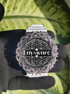 Reloj de Lujo con Incrustaciones de Diamantes Moissanite VVS para Hombre, Bisel de Espinas, Joyería Personalizada de Estilo Hip Hop, Regalo - Product Image 1