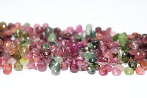 พลอยธรรมชาติรูปลูกแพร์ทัวร์มาลีนหลายเหลี่ยมขนาด8นิ้ว7*9มม. - Product Image 4