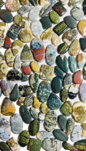 Gemas Trimurti AAA, Jaspe Oceánico Natural, Cabujón Multicolor con Patrón de Orbe, Gema Suelta para Joyería, Certificada por Terceros - Product Image 3