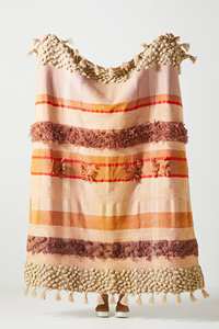 Manta Decorativa de Chenilla 100% Algodón con Borlas, Estilo Boho, para Sofá, Decoración Texturizada para el Hogar - Product Image 4