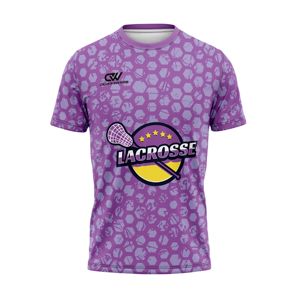 Camiseta de Lacrosse de Verano para Entrenamiento en Equipo, Sublimación con Logotipo Personalizado OEM, Transpirable, 100% Poliéster, Tallas Grandes - Product Image 1