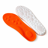 Semelles intérieures en PU orange de qualité supérieure, respirantes, en mousse souple, avec soutien de la voûte plantaire, absorbant les chocs, pour chaussures de course, de marche, de randonnée et de sport