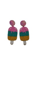 Best Quality Of Beaded Embroidered Seed Bead <b>Earrings</b> <b>Handmade</b> Durable Fashion Jewellery <b>Earring</b> from India - Product Image 3