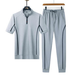 PIHA SPORTS Men's Orange Solid 2 1 Loose Fit Full <b>Zip</b> Stand Collar Casual Sportswear Set Autumn Wear Quick Dry Breathable - Product Image 4