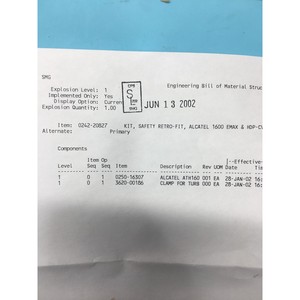 KIT AMAT 0242-20827, RÉTROFIT DE SÉCURITÉ, <span class=keywords><strong>ALCATE</strong></span> - Équipements et pièces semi-conductrices d'occasion fiables à l'échelle mondiale chez - Product Image 4