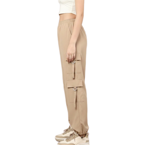 Pantalones Cargo Holgados para Mujer, Estilo Moderno, Logotipo Personalizado, Color Claro, Ideales para Caminatas por la Playa, Paseos en Barco y Vacaciones Tropicales - Product Image 5