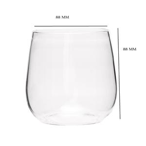 Verre à whisky borosilicate soufflé à la main artisanal de 430ml pour machine à expresso élégante - Product Image 2