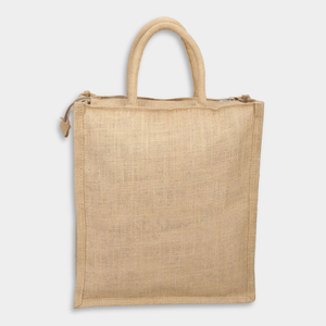 Bolso de Mano de Yute Ecológico Unisex, Bolso de Hombro Tipo Messenger a Rayas, Bolso de Compras Reutilizable para Mujer - Product Image 6