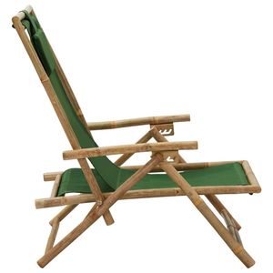 Silla Relajante de Tela de Bambú Verde, 100% Poliéster, Producto Estándar - Product Image 3