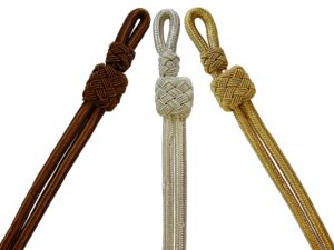 Mützengeflecht Knitted Cap <b>Cord</b> Solid Color Fabric <b>Braided</b> Rope Simple Style Badge Accessory <b>Cord</b> with Metal Hook Custom Color - Product Image 3