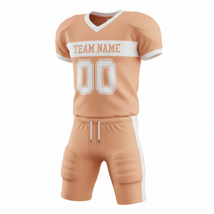 Ensemble Maillot et Short de Football Américain Personnalisé Sublimé Respirant Écologique Imperméable avec Logo Frontal 100% - Product Image 1
