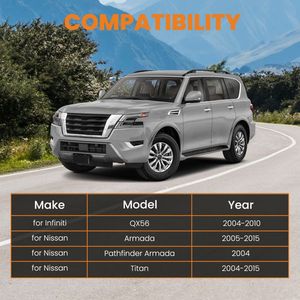 Ensemble de bras de suspension inférieurs avant avec rotules pour Nissan Armada Titan modèles 2004-2005 et 2015 - Product Image 3