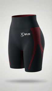 Premium Women's Yoga <b>Gym</b> Lifting Breathable Streetwear High Waist <b>Seamless</b> Nylon/Cotton Elastic Waist Workout <b>Shorts</b> - Product Image 2