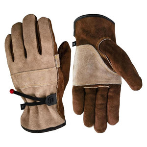 Gants de soudage TIG en cuir de chèvre de qualité supérieure, résistants à la chaleur, légers, avec pouce Keystone en croûte naturelle, pour soudeurs - Product Image 1