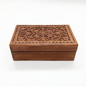 Best Quality Extra Large Wooden <b>Storage</b> <b>Box</b> <b>With</b> Hinged <b>Lid</b> Ideal for Storing Jewelry & Keepsakes by blossom craft india - Product Image 1