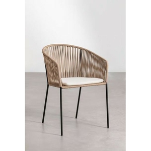 Muebles de aluminio y ratán combinados para proyecto de cafetería y hotel fabricados en Indonesia - Product Image 1