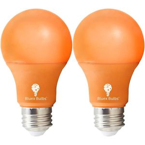 Lampadina LED Arancione da 19 LED, 9W (Equivalente a 50 Watt), Attacco E26 per Illuminazione Decorativa di Feste, Portico e Casa - Product Image 1