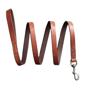 2024 luxe nouveau Design Durable 3M solide en cuir uni chien harnais dentelle personnalisé laisse pour animaux de compagnie solide vente fournitures pour animaux de compagnie - Product Image 1