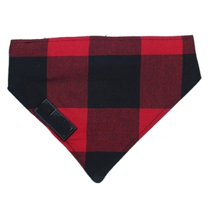 Pañuelo para mascotas con diseño de cuadros, estilo británico, tela multicolor a cuadros, pañuelo para la saliva, bandana gruesa de algodón para perros - Product Image 1