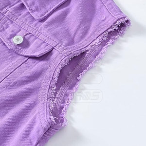 Gilet en jean décontracté respirant de qualité export, tendance actuelle, 100 % coton, en promotion - Product Image 5