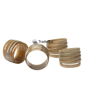 Anneau de serviette en corne écologique de style campagnard, fait main, élégant, pour la décoration de table, idéal pour les cadeaux Tradebyd - Product Image 6