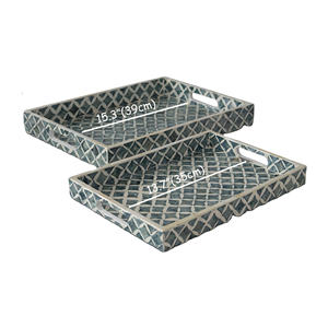 Bandejas de servicio de perlas madre de lujo, alta calidad, las más vendidas, hechas a mano, de Vietnam - Product Image 4