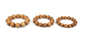 Riddhi Siddhi Bulk 15mm <b>White</b> Sandalwood Moon-Shaped Strand Beads Ethnic Catholicism Unisex Beaded <b>Bracelet</b> Trendy Gift - Product Image 2