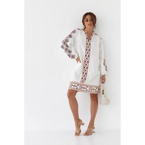 Vestido Bordado Vishivanka, Vestido Negro y Rojo, Vestido Nacional de Ucrania, Ropa Nacional de Ucrania, Regalo de Ucrania, Vestido Bordado de Verano de Ucrania - Product Image 3