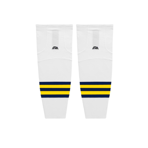 Chaussettes de hockey sur glace personnalisées en gros avec logo, chevilles côtelées élastiques, impression par sublimation, ajustement ergonomique, équipement d'entraînement pour équipes - Product Image 4