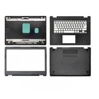 Pour Dell Latitude 3490 3480 ABCD – Boîtier complet pour ordinateur portable noir : couvercle arrière LCD, cadre avant, repose-poignets, base inférieure, coque