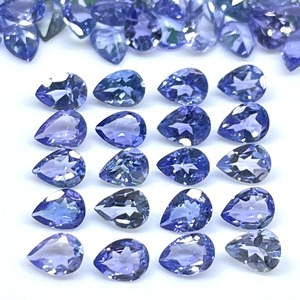 Piedra Preciosa de Tanzanita Natural con Corte en Pera de 4 mm, Lote de Piedras Sueltas de Tanzanita Azul, Precio al por Mayor, Lote a Granel para la Fabricación de Joyas - Product Image 1