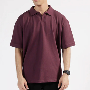 Polo pour homme, coupe ajustée, fabriqué en coton de haute qualité, respirant et doux, manches courtes, MADE BY BS - Product Image 1