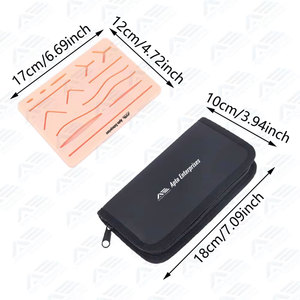 Kit d'instruments médicaux : Sutures en silicone avec aiguilles et outils – Fils et instruments pour l'éducation et la formation - Product Image 5