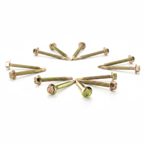 PDC Class 8 Carbon Steel Hex Head Self-Drilling <b>Screw</b> Standard Thread <b>Galvanized</b> Zinc/Phosphate Coating Inch Measurement Model 1 - Product Image 1