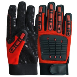 Gants de travail de sécurité résistants aux chocs avec fonction écran tactile, anti-choc et anti-perforation en cuir de vachette renforcé - Product Image 3