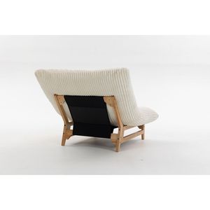 Poltrona Sacco Singola Casual per Adulti, Senza Braccioli, in Tessuto Corduroy, per Soggiorno e Camera da Letto - Product Image 6