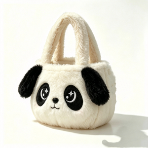 Custom Panda Plush <b>Backpack</b> Soft Fuzzy Animal Design for Kids Unisex 31cm-50cm Height - Product Image 4