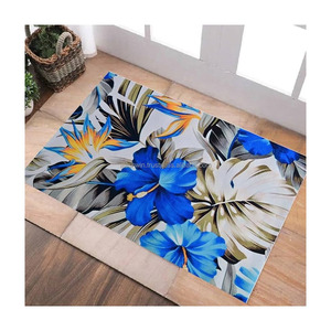 พรมประตูทำจากพอลิโพรไพลีนที่กันลื่นขนาดกลางแบบแอบสแตรกต์ขนาด40x60ซม. - Product Image 4