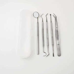 Dental Tool <b>Plastic</b> Case 3/4/5/6 Pieces Set Mouth <b>Mirror</b> Probe Dental Kit Tooth Picking Instrument Dentist Dentavex CE Certified - Product Image 4