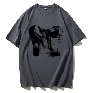 T-shirt pour femme à manches courtes, coupe classique, imprimé graphique, logo personnalisé, coton, streetwear, décontracté, vente en gros - Product Image 4