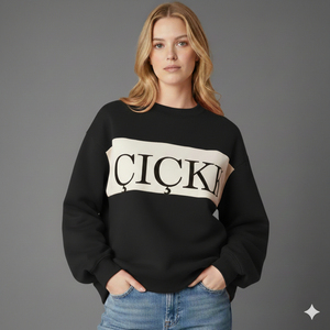 Pull-over col montant personnalisé 2026 en molleton épais 380g polyester/coton pour femme, manches longues, écologique - Product Image 6