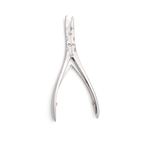 Rongeur à os Ruskin à double action, articulé, courbé à 15 degrés, 19 mm, 5 mm, 18 cm, en acier inoxydable, instrument chirurgical - Product Image 3