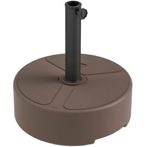 Base per Ombrellone da Esterno Marrone, Solo Base Quadrata per Terrazza con Supporto per Ombrelloni - Product Image 5