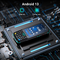 PDA Portátil de 4 Pulgadas con Android 13, Teclado de 28 Teclas, 4GB+64GB, IP67, Computadora Móvil Industrial Resistente para Inventario de Almacén y Venta Minorista